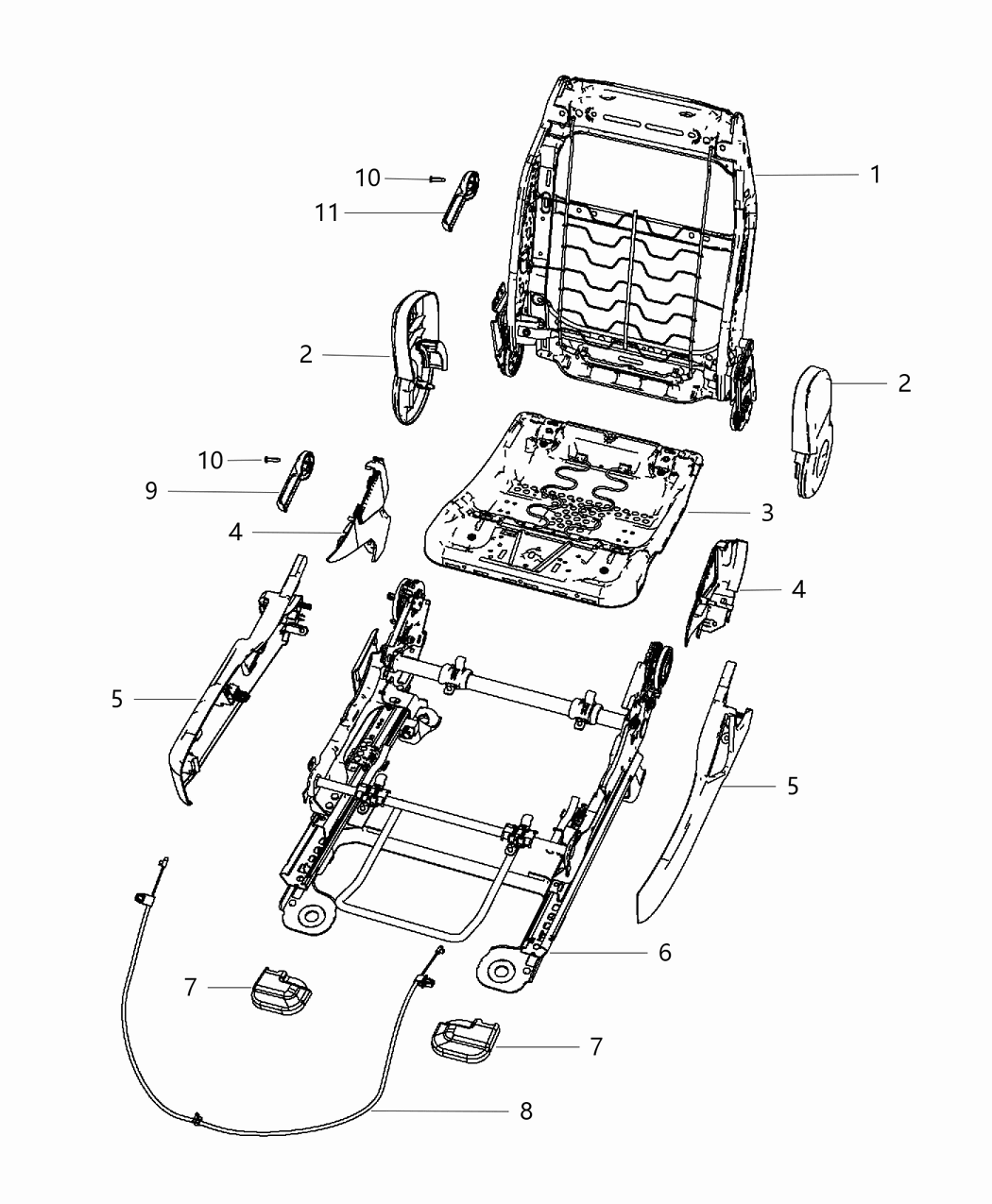 Mopar 1PF74HL1AA Shield-Seat