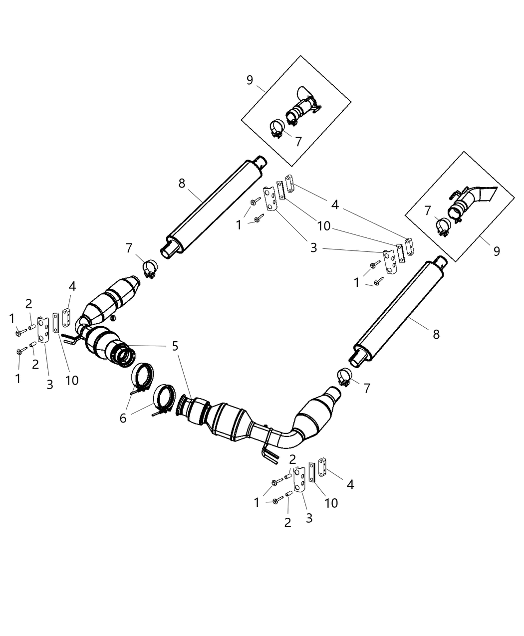 Mopar 68258626AB SPOUT-TAILPIPE