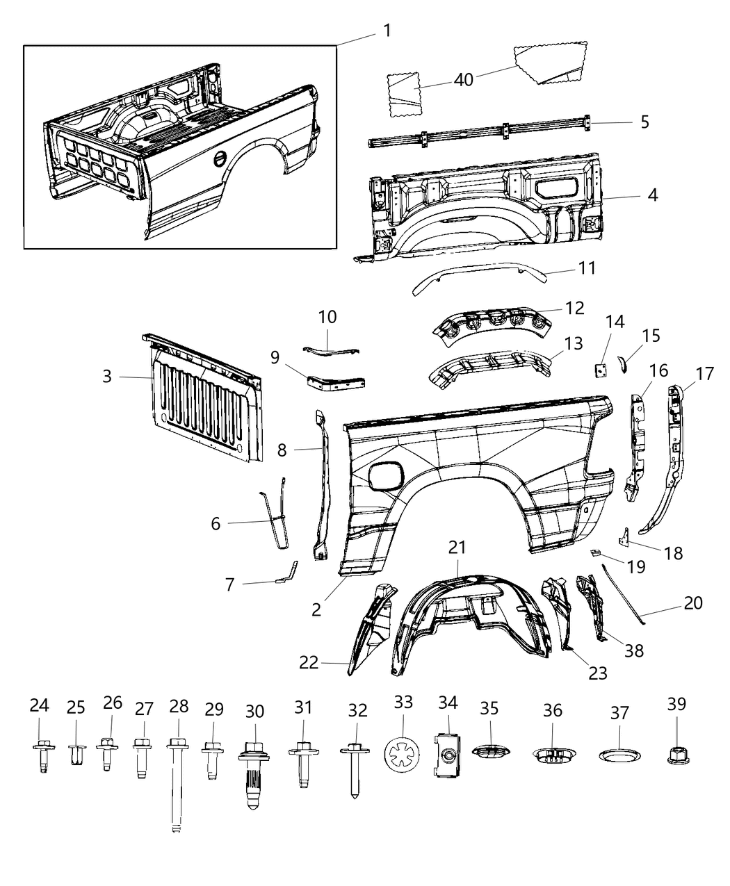 Mopar 68421651AA SILENCER-Body Panel