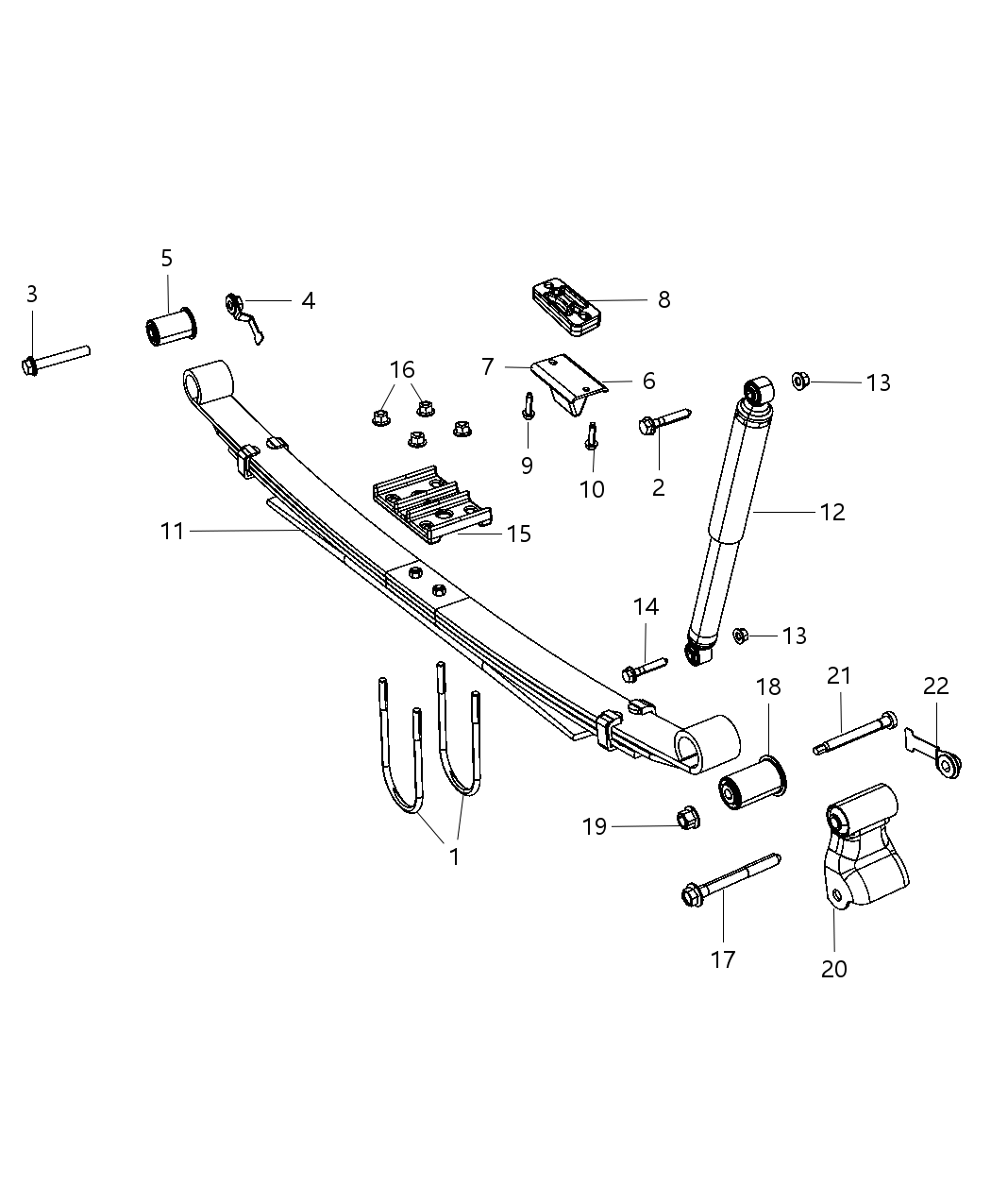 Mopar 68091879AA ABSORBER Pkg-Suspension