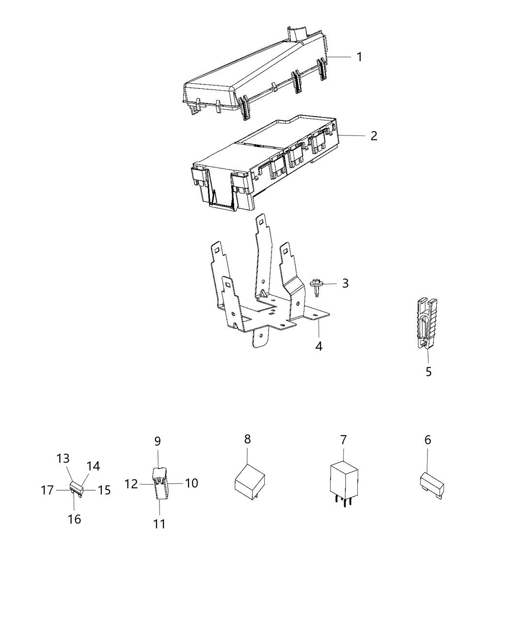 Mopar 5035181AD Bracket-Power Distribution Center