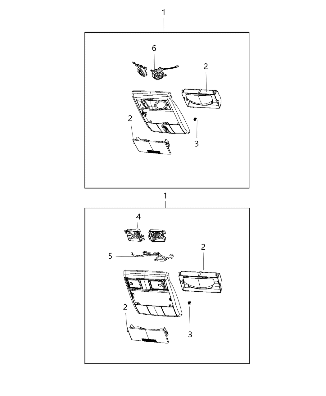 Mopar 1NU58HDAAA Lamp-Overhead Console