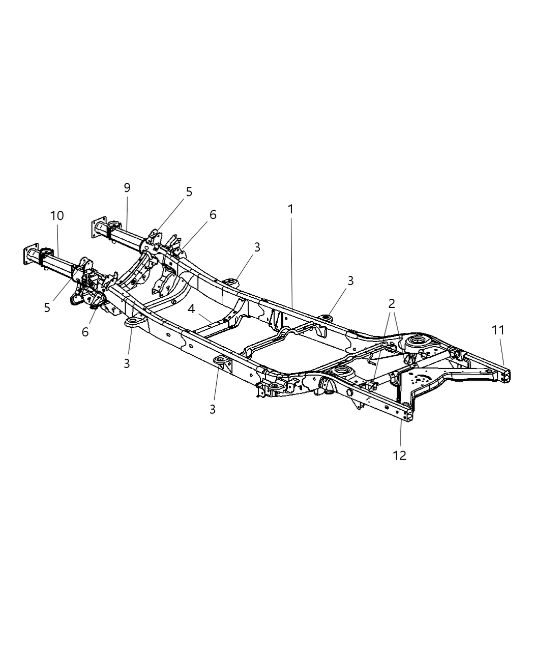 Mopar 52021552AD Frame-Chassis