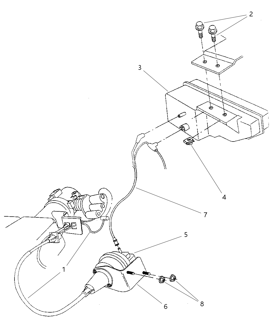 Mopar 4865149AA Cable-Speed Control