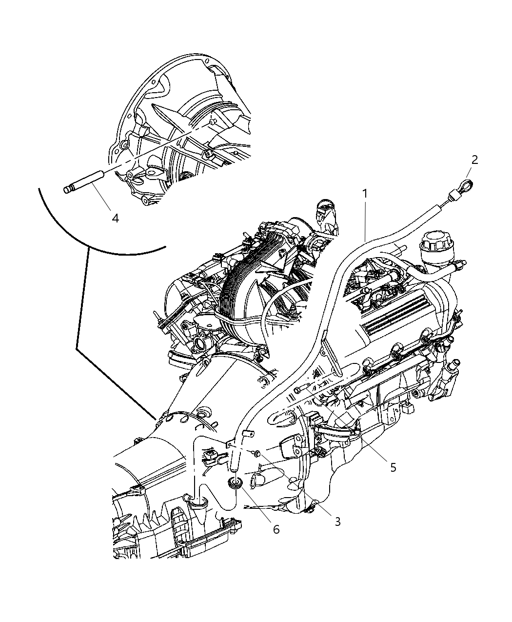 Mopar 53013578AD Tube-Transmission Oil Filler