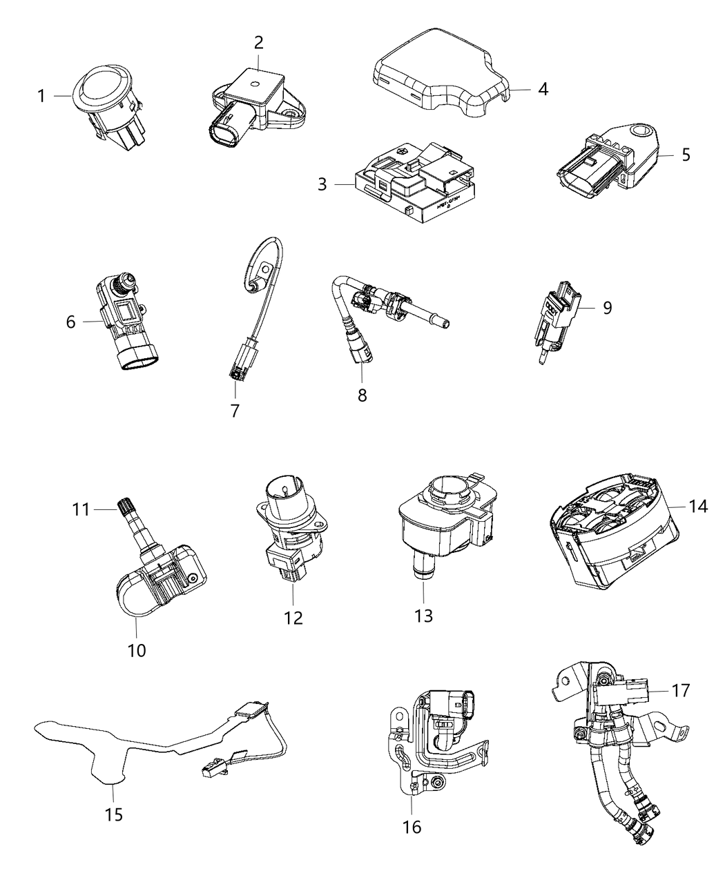 Mopar 5146806AD Oil Vapor Pressure Sensor