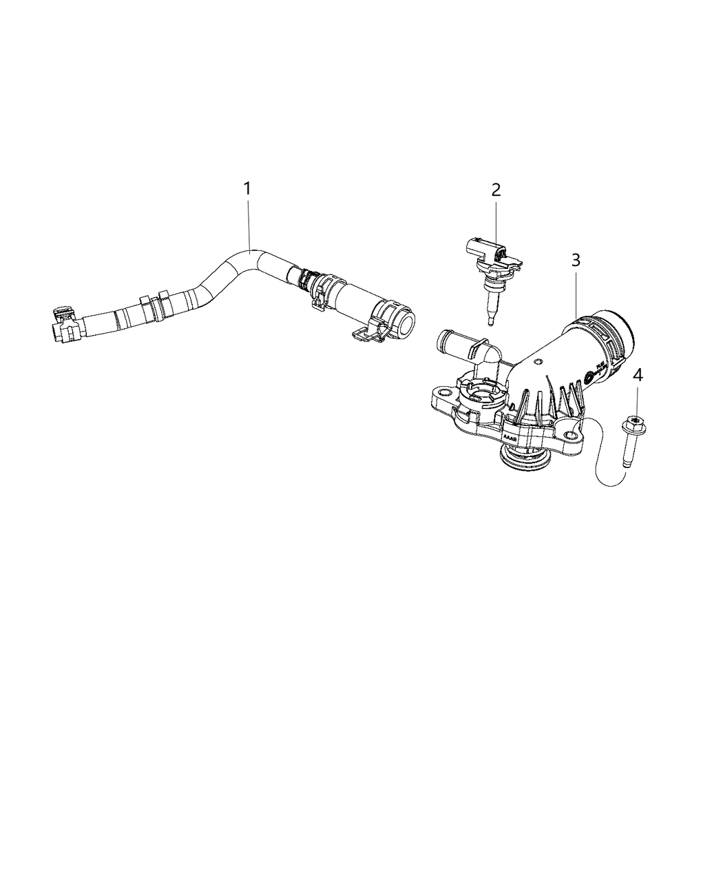 Mopar 68238377AB Hose-Reservoir Inlet