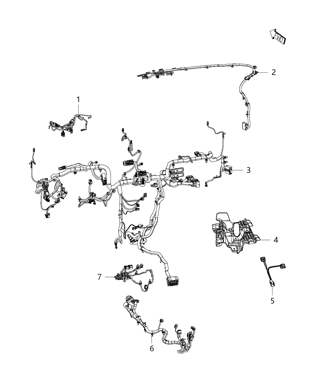 Mopar 68435963AB Wiring-Instrument Panel