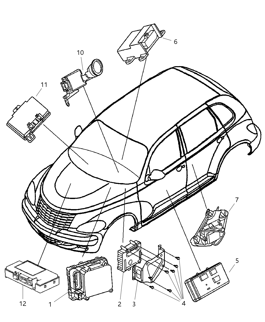 Mopar 5033121AC Bracket-Engine Control Module