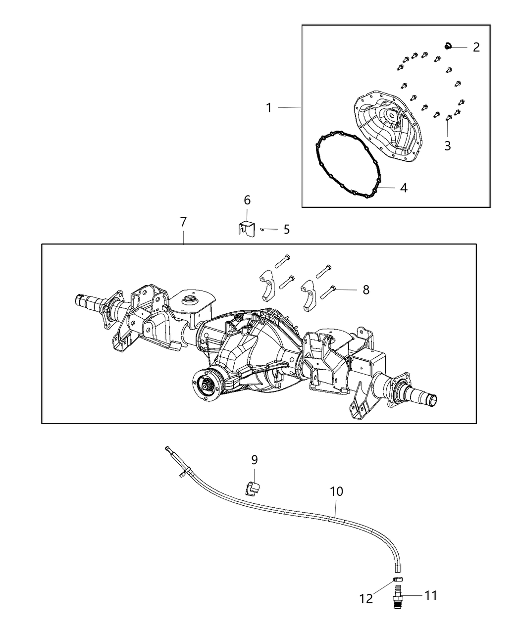 Mopar 68237854AC Housing-Rear Axle