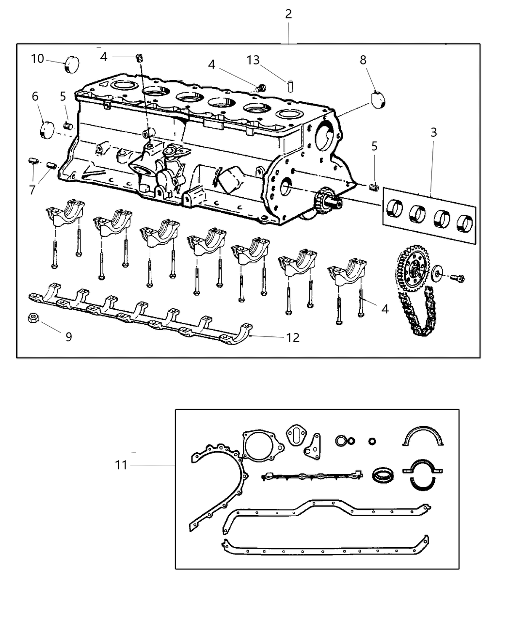 Mopar 5013116AB Block-Short