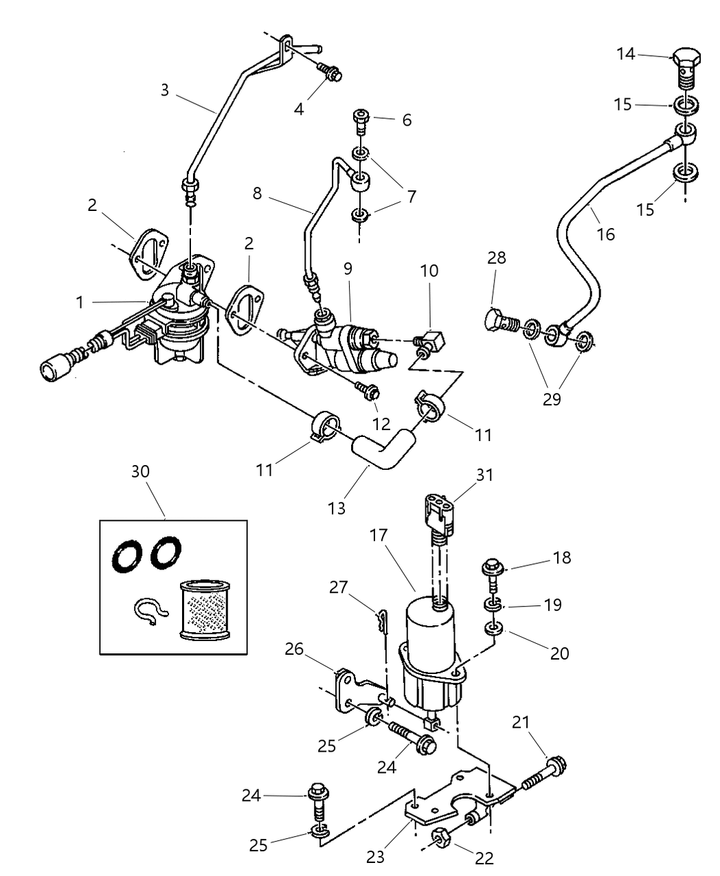 Mopar 4883978AA Hose-Fuel Filter