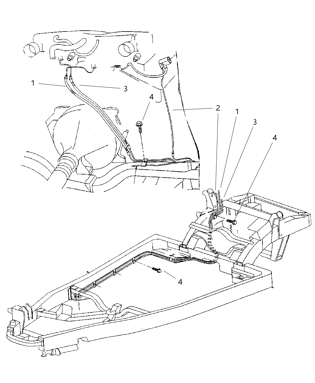 Mopar 4865300AA Clip-Fuel Tube To Heater Return