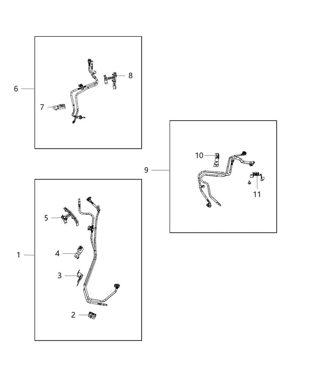 Mopar 68297751AE Bundle-Fuel Supply And Return