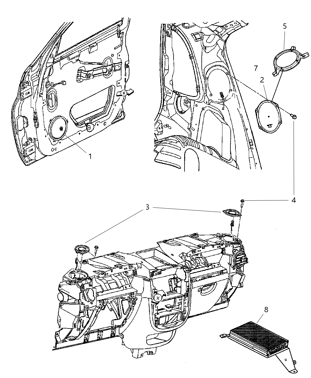 Mopar 5067332AA Bracket-Speaker