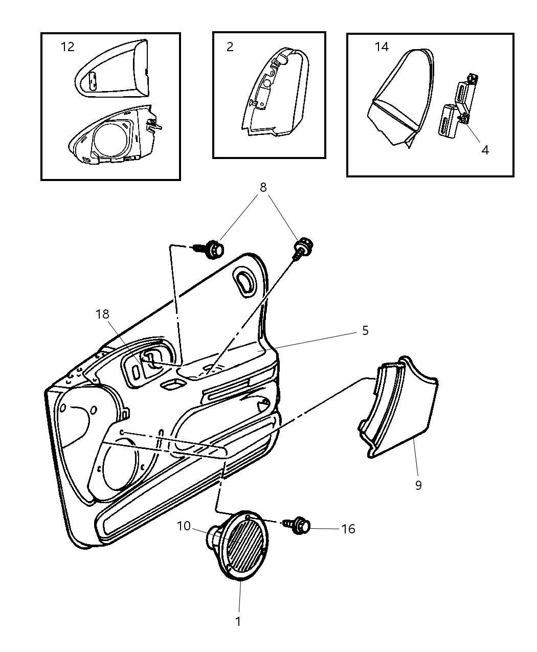 Mopar PP01XTMAB Bezel-Power Mirror Switch