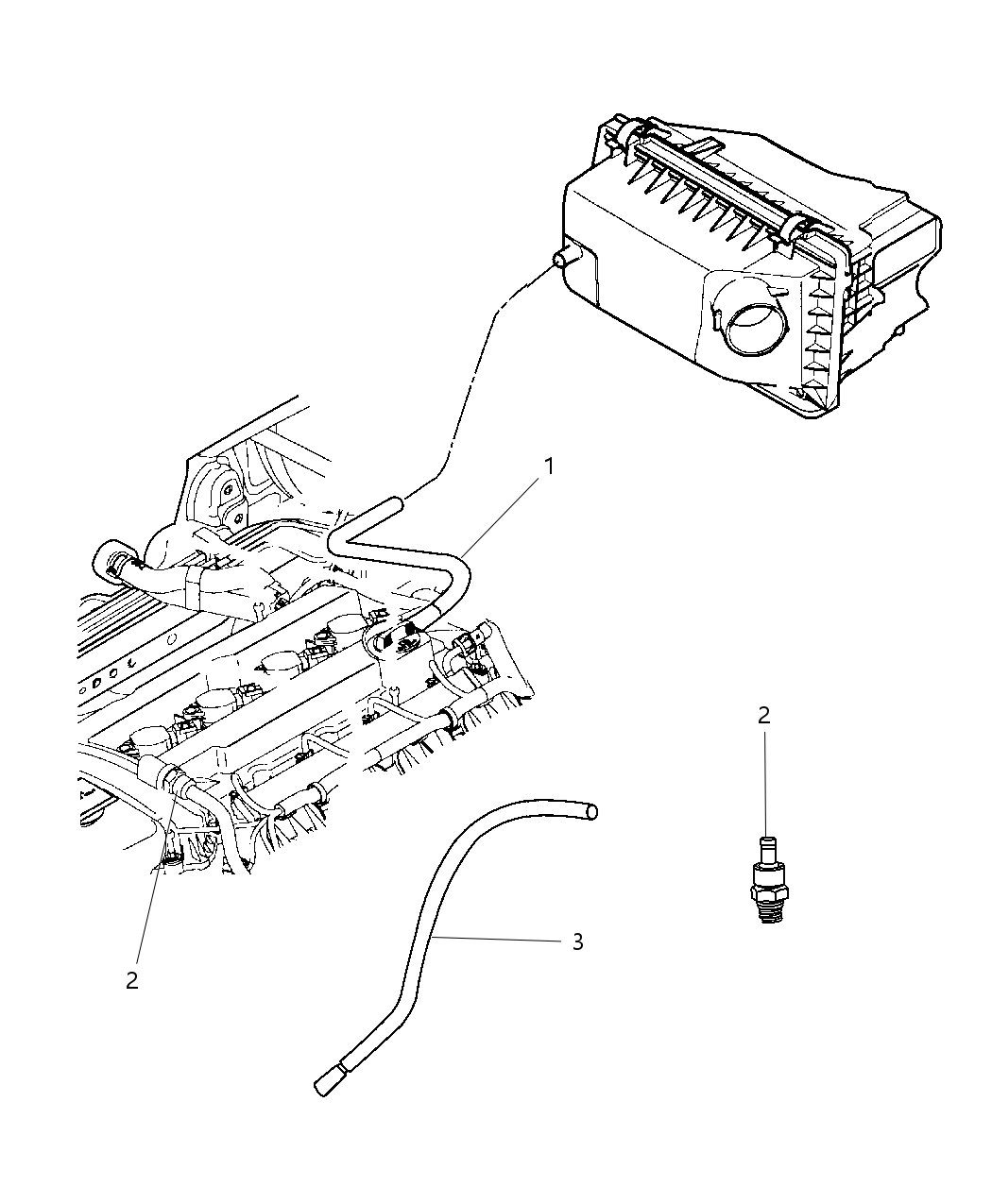 Mopar 4593997AA Hose-Make Up Air