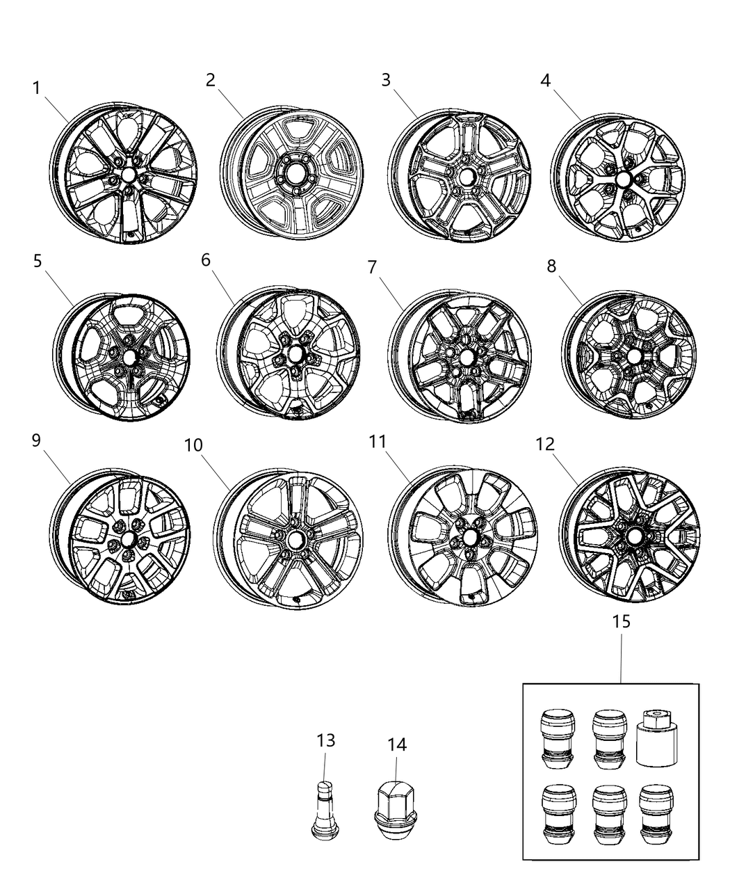 Mopar 7AS13RXFAA WHEEL-ALUMINUM