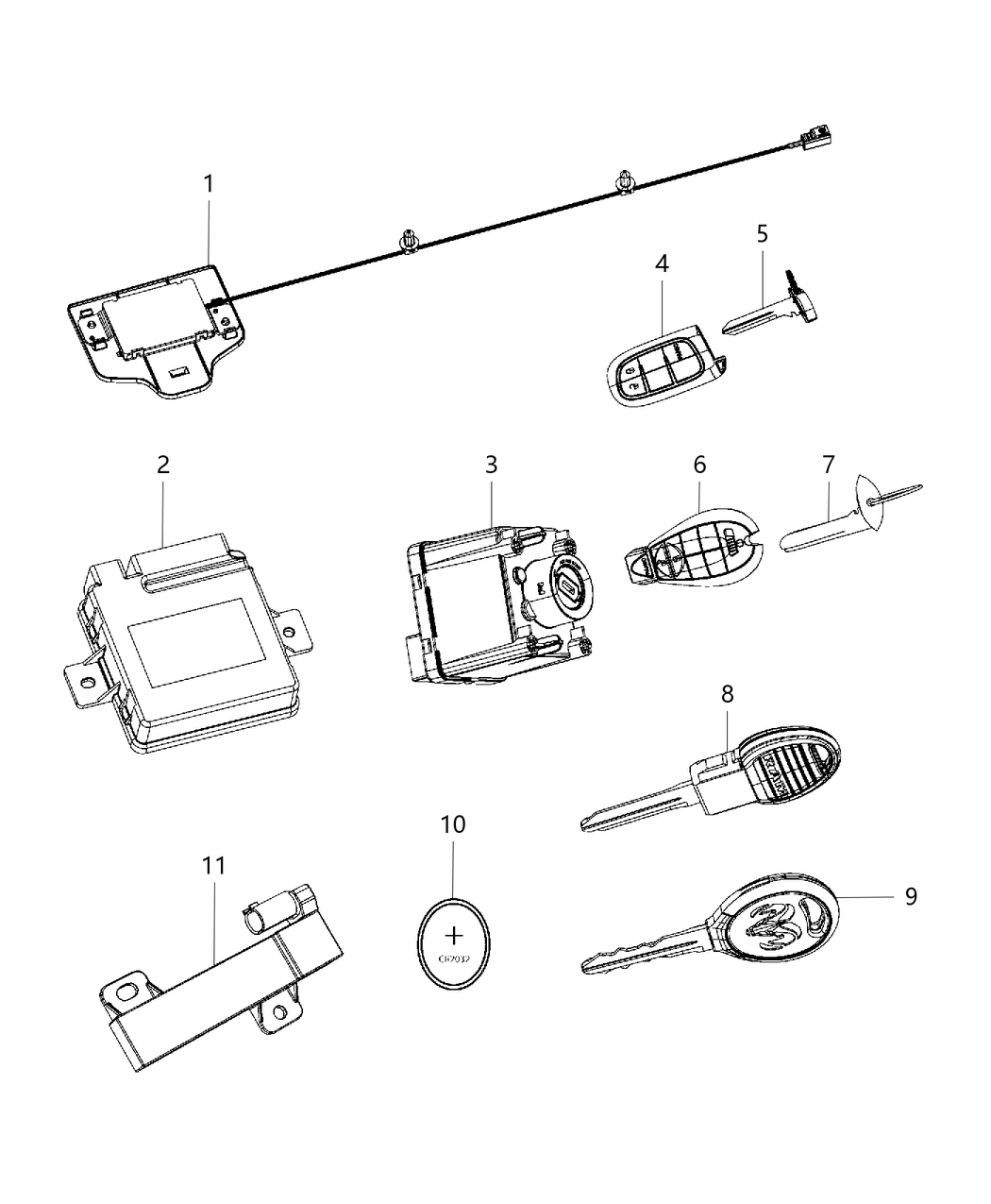 Mopar 68207772AB Receiver-Hub