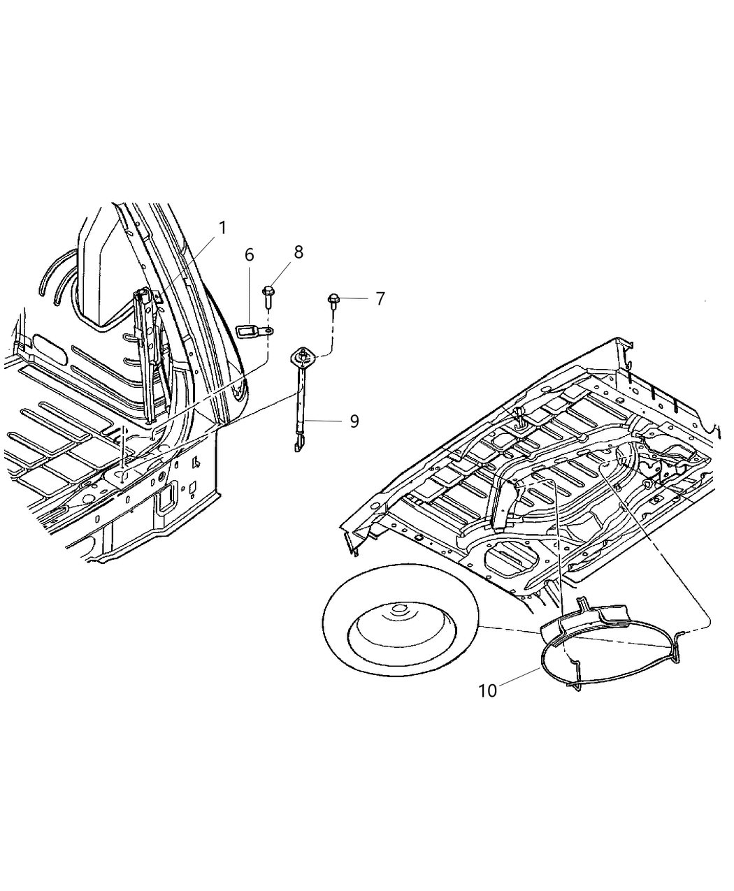 Mopar 5027595AD Bag-Jack Tool Storage