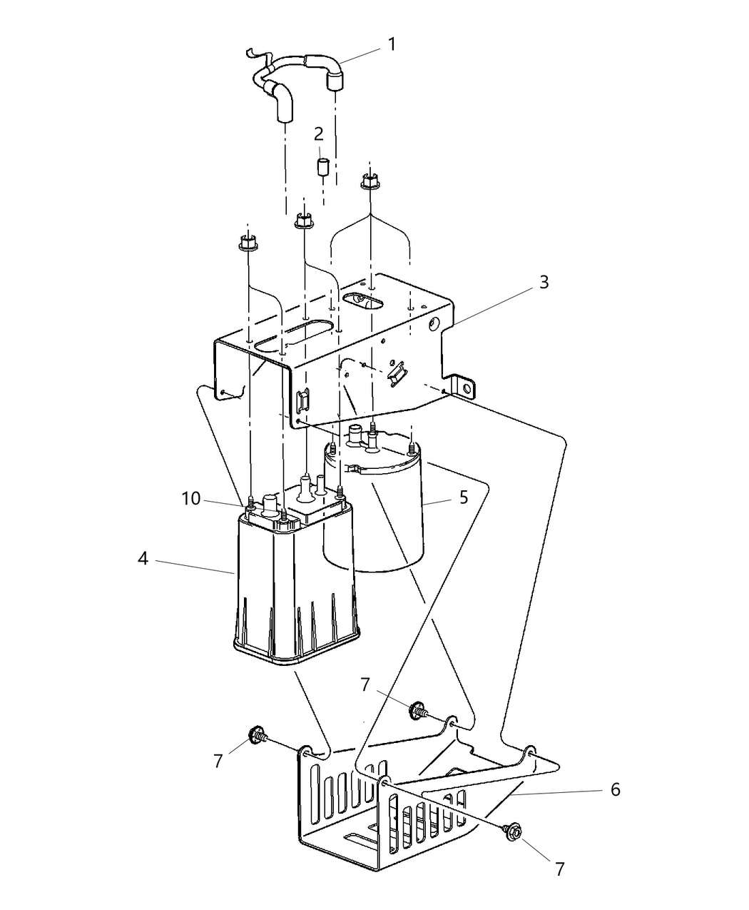 Mopar 52110273AA Hose-Filter To CANISTER