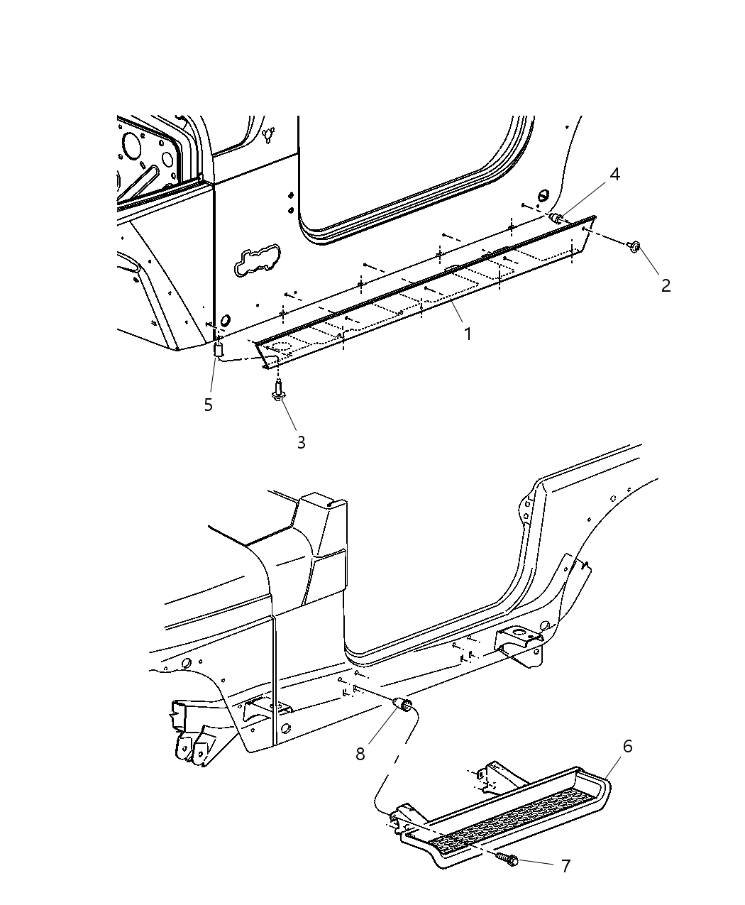 Mopar 5GG79ZDRAF SILL-Body Side