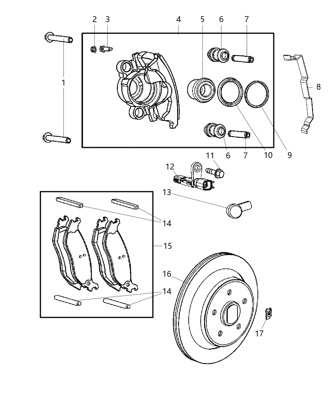 Mopar VCKJ0981AC Rear Brake Rotor