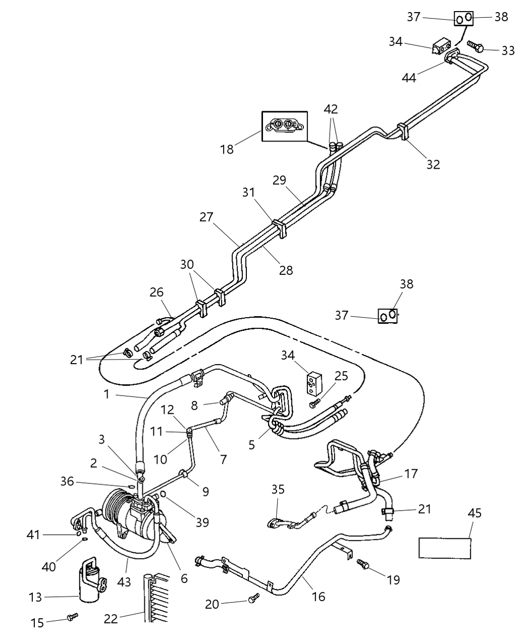 Mopar 4882937AB Line-Heater - OUTBOARD