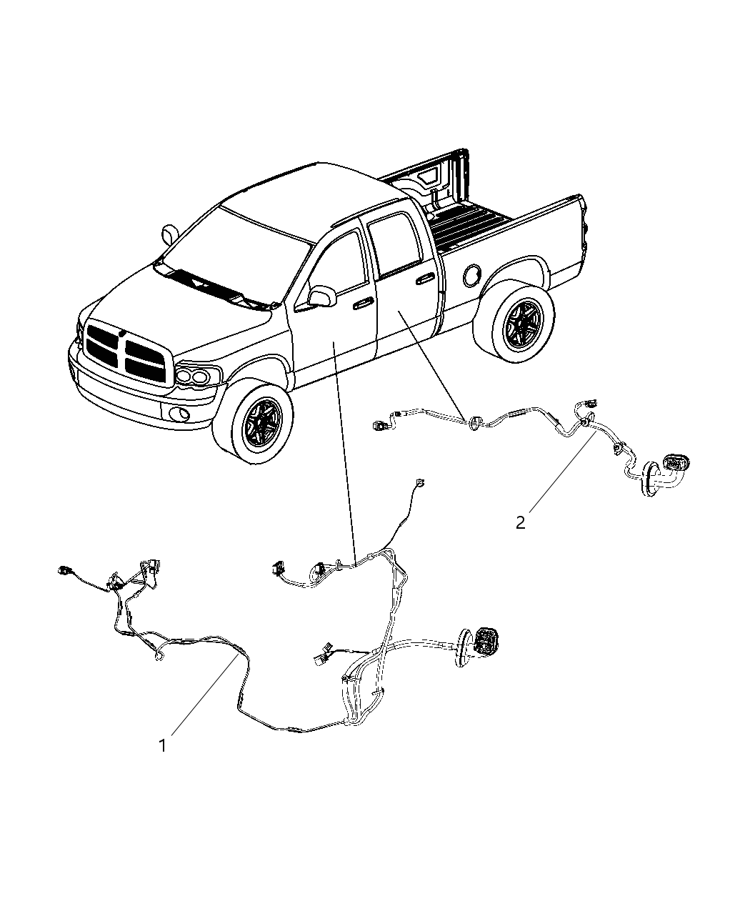 Mopar 68041003AB Wiring-Rear Door