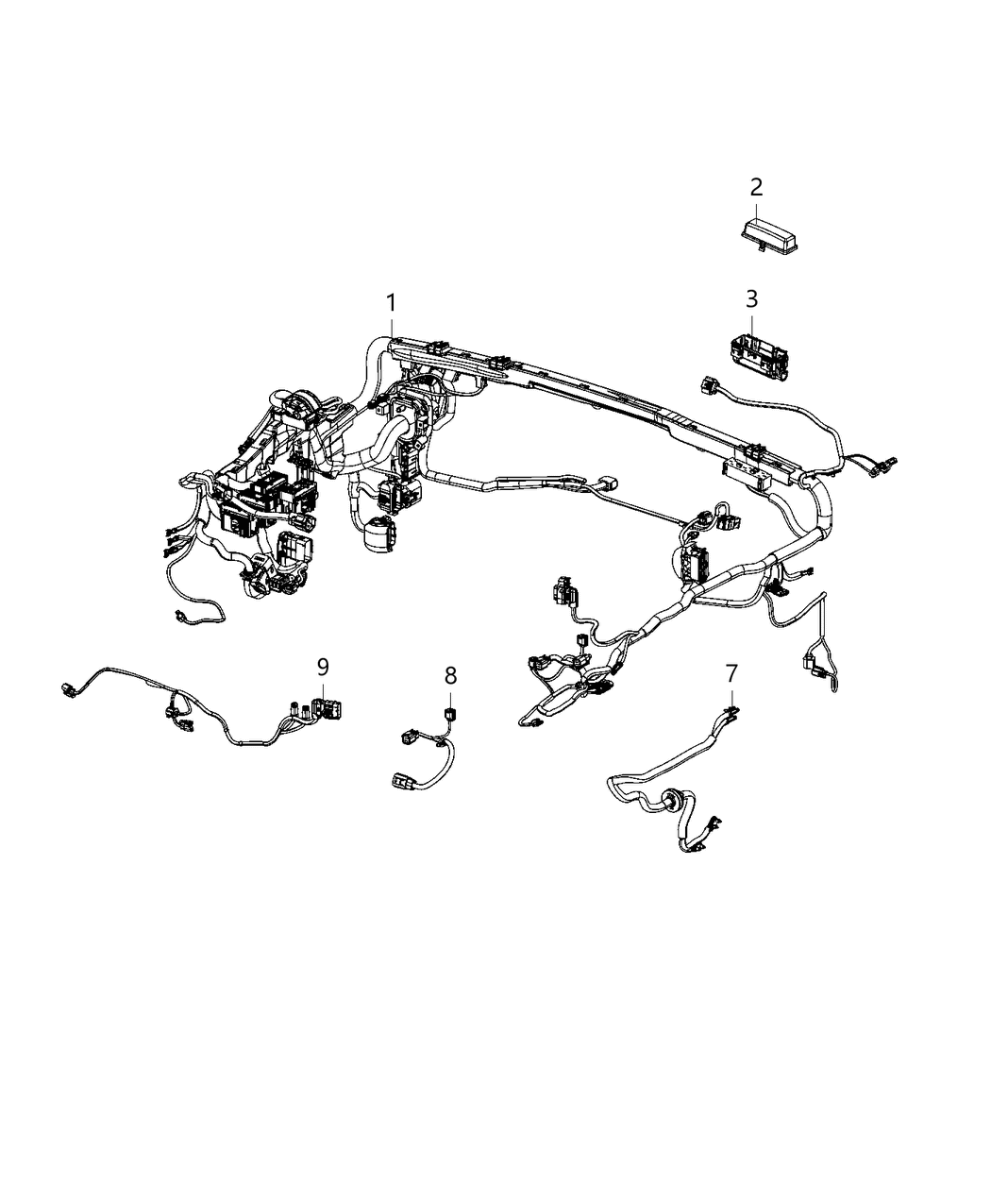 Mopar 68471207AC DASH