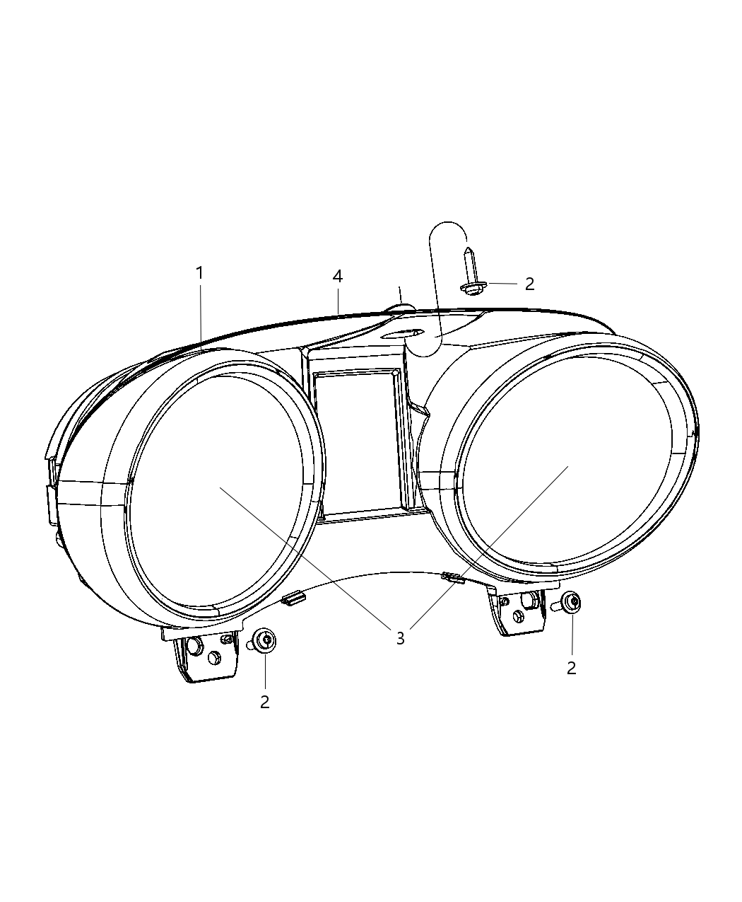 Mopar 68093194AA Lens-Instrument Cluster