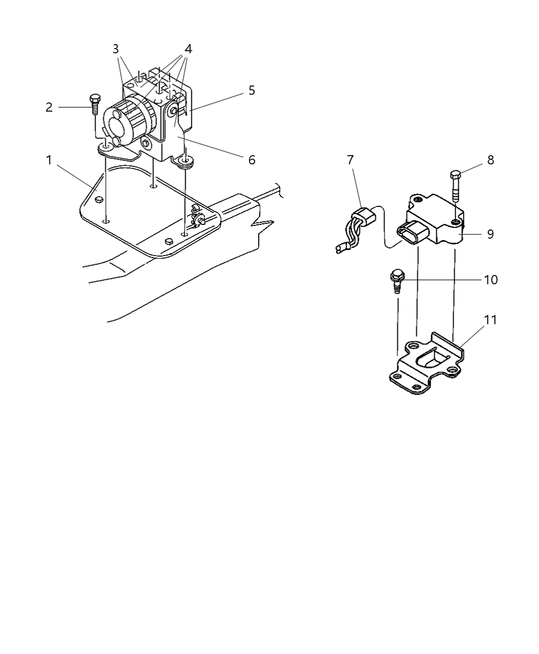 Mopar 55176142 Bracket-Abs Control Unit