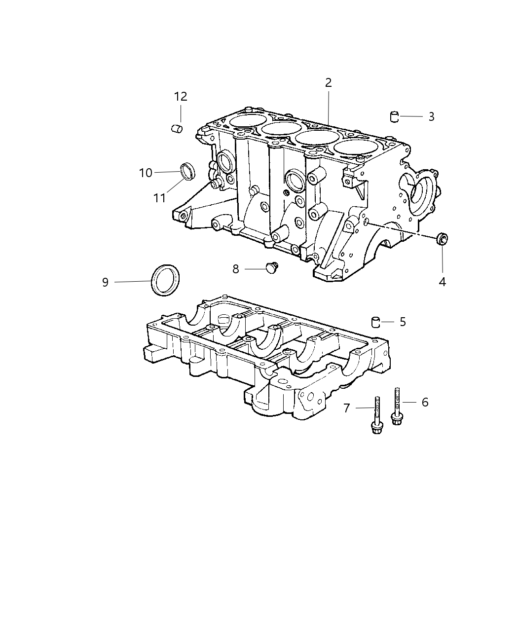 Mopar R3424877 Engine-Long Block