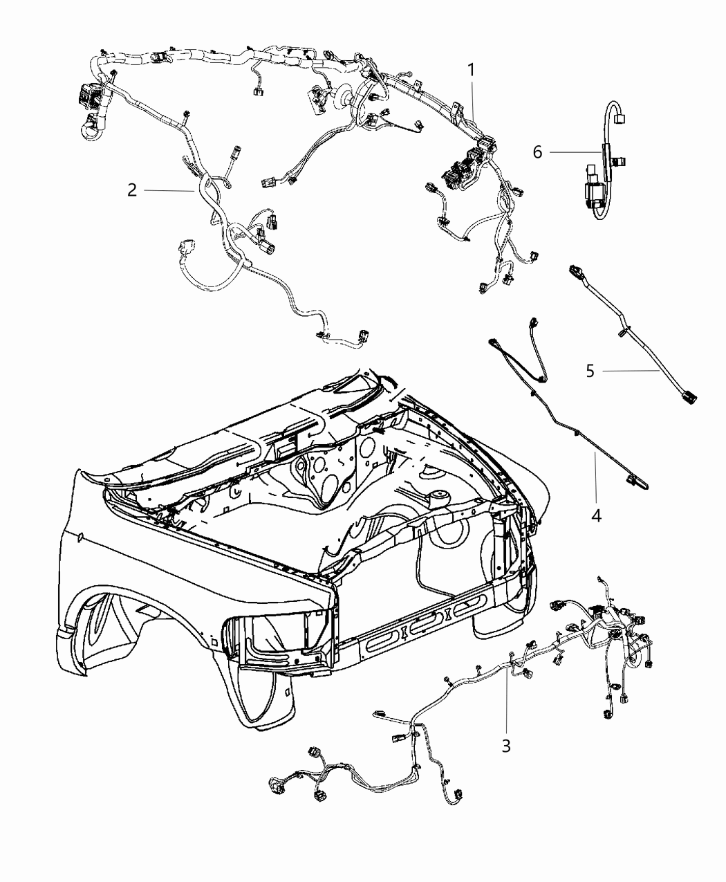 Mopar 68071905AC Wiring-Dash