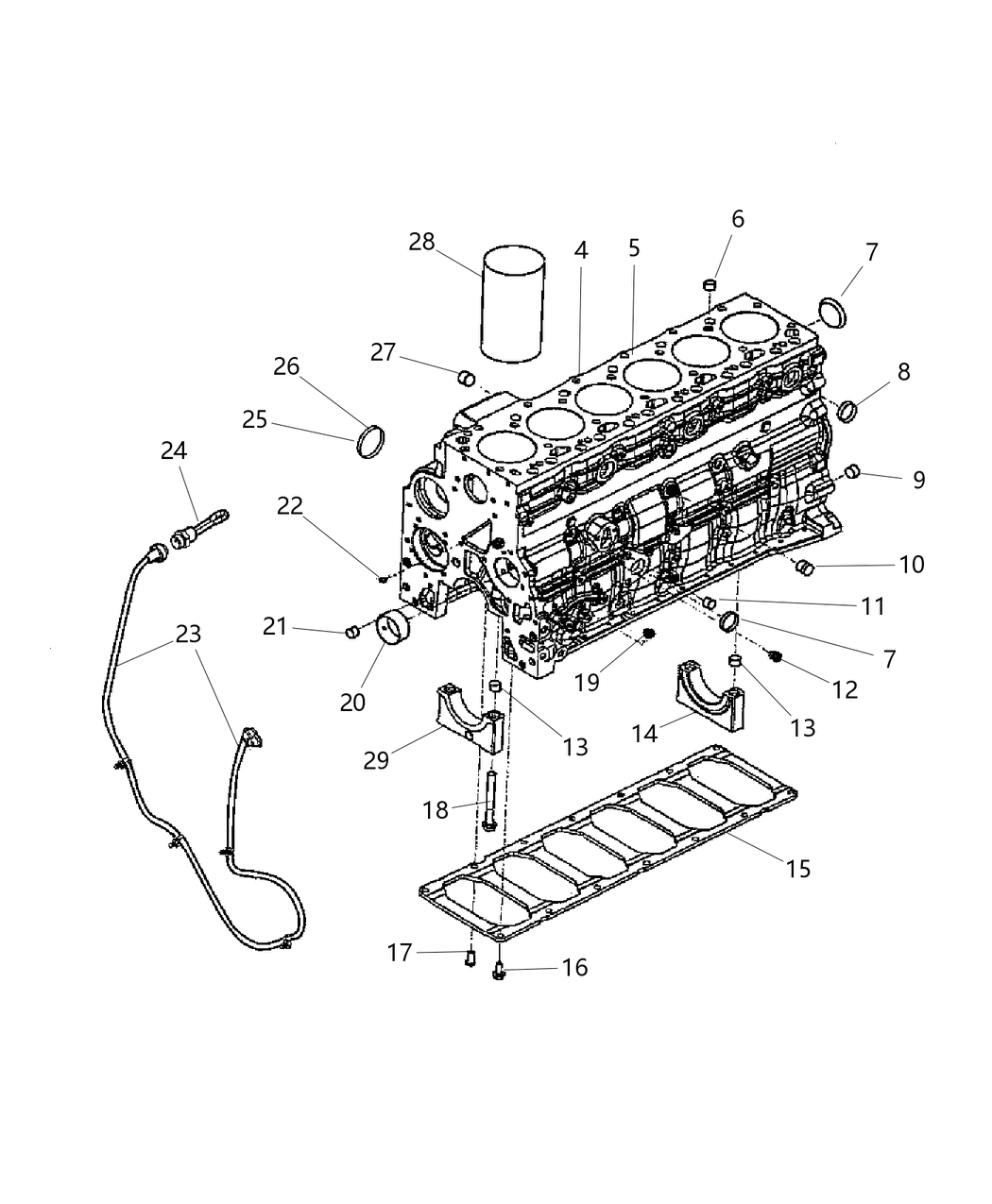 Mopar R8001621AA Engine-Short