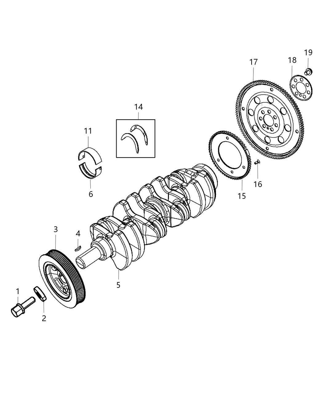 Mopar 4884563AD CRANKSHFT