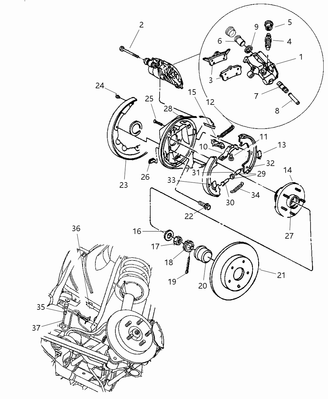 Mopar V2016170 Rear Disc Brake Pad Kit