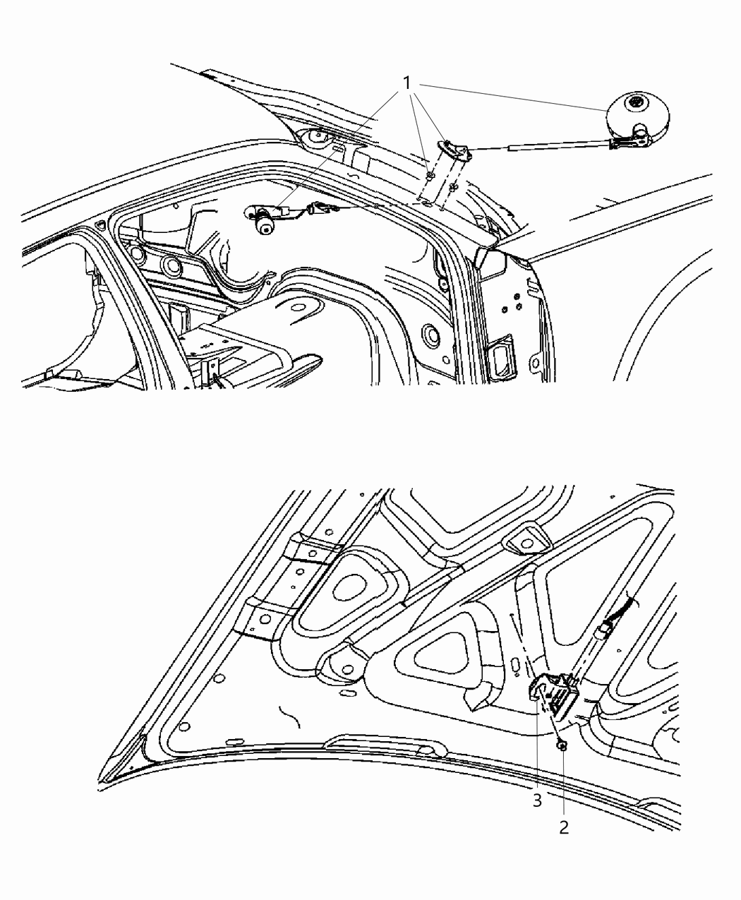 Mopar 4806242AH SPOTLAMP-A-Pillar Mounted