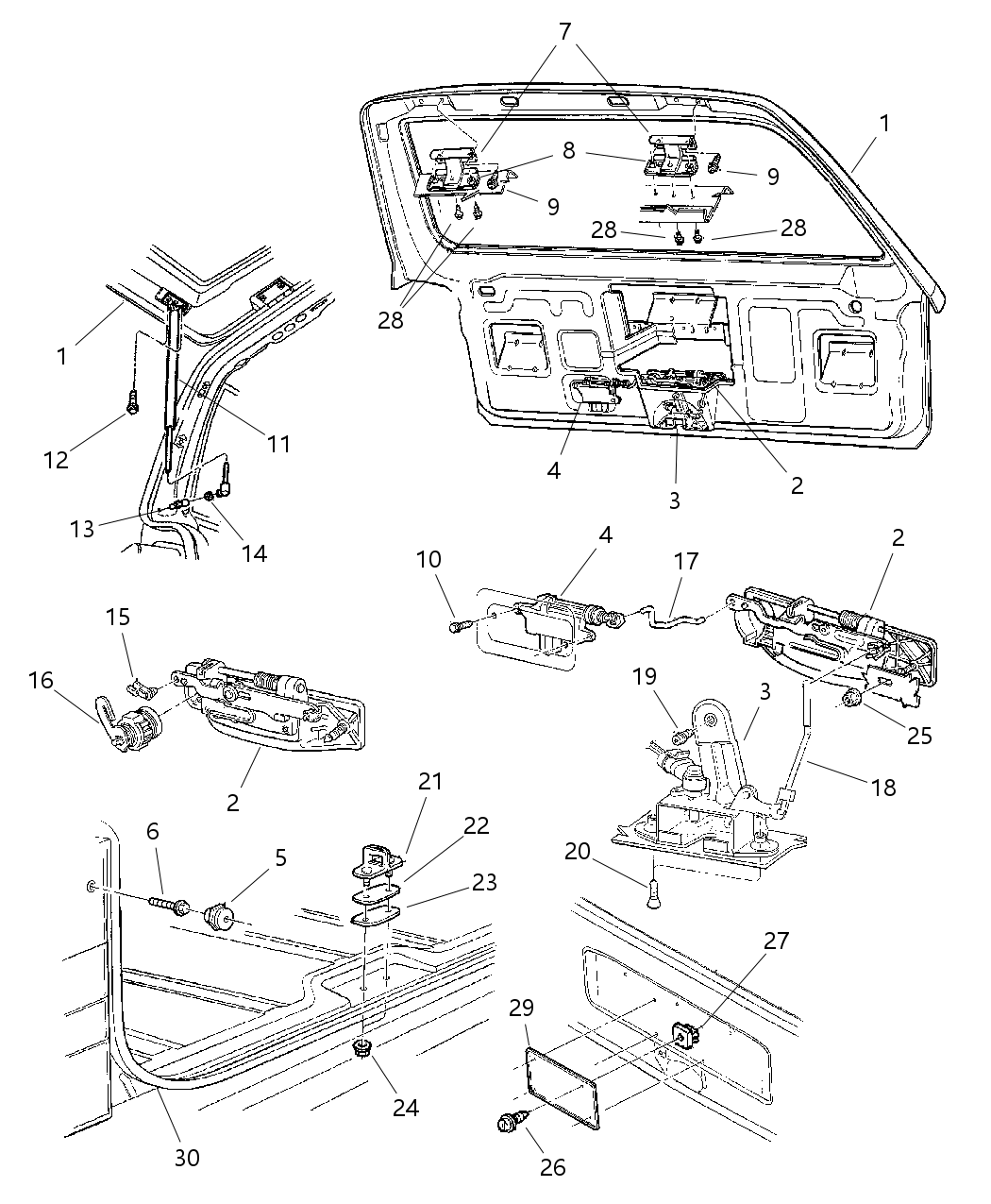 55075205AB Mopar Ball Stud-LIFTGATE Glass