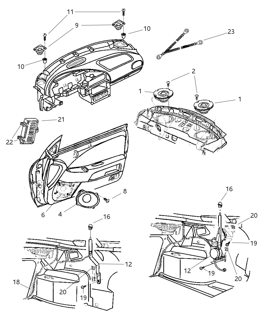 Mopar 5269496AC Bracket-Speaker