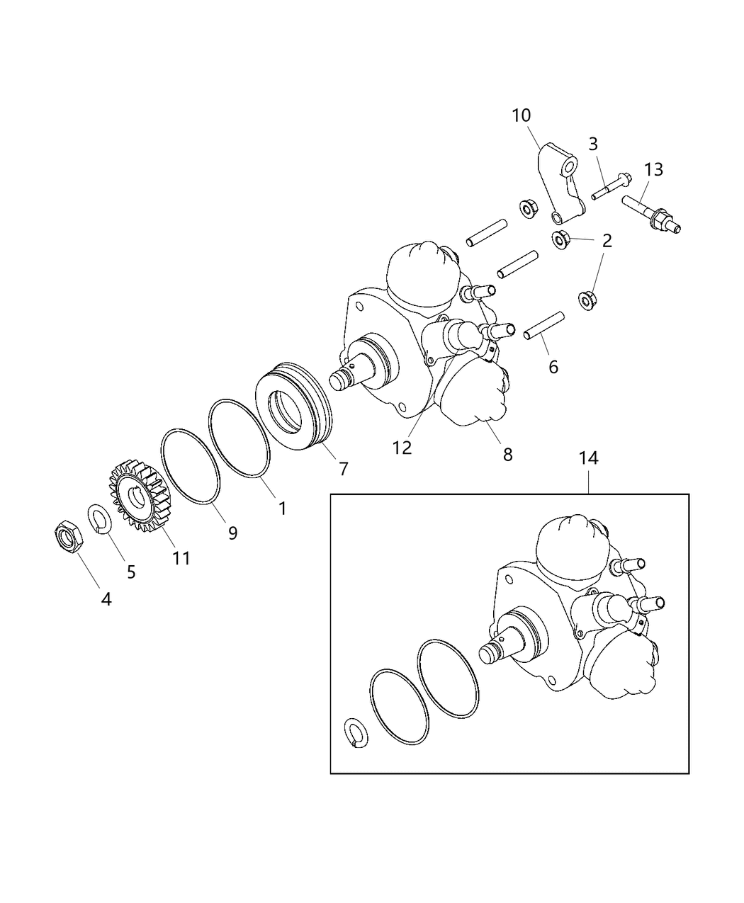 Mopar 68447591AA Gear-Injection Pump