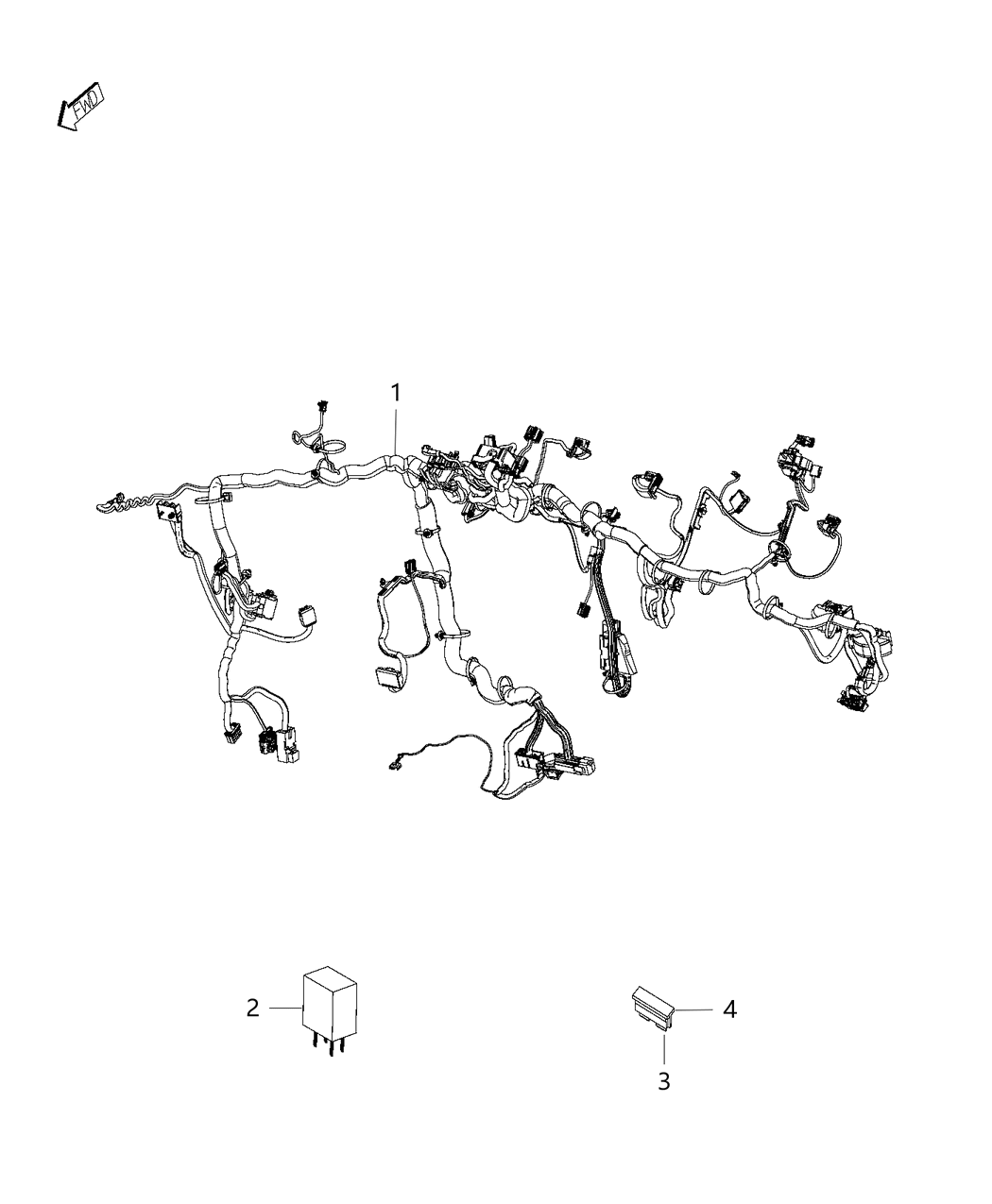 Mopar 4727766AB Wiring-Instrument Panel