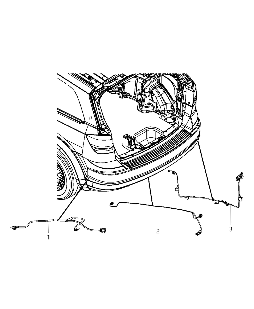 Mopar 68080316AD Wiring-Rear FASCIA