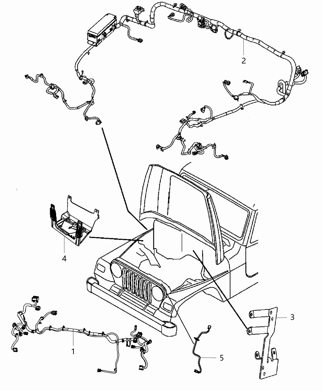 Mopar 68284329AC Wiring-Dash