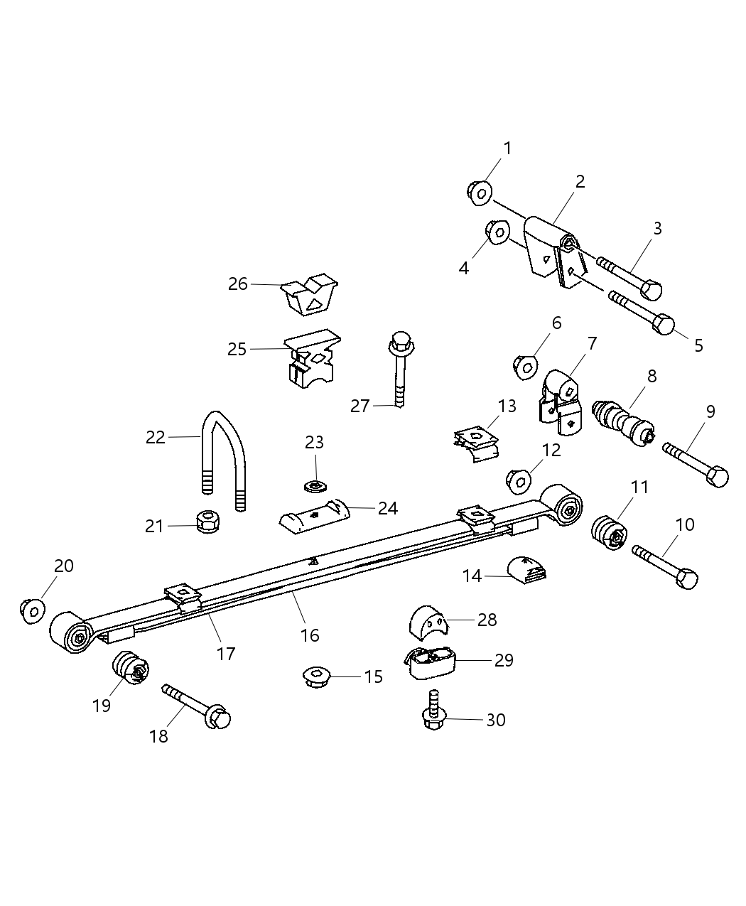 Mopar 68020668AA Spring-Rear