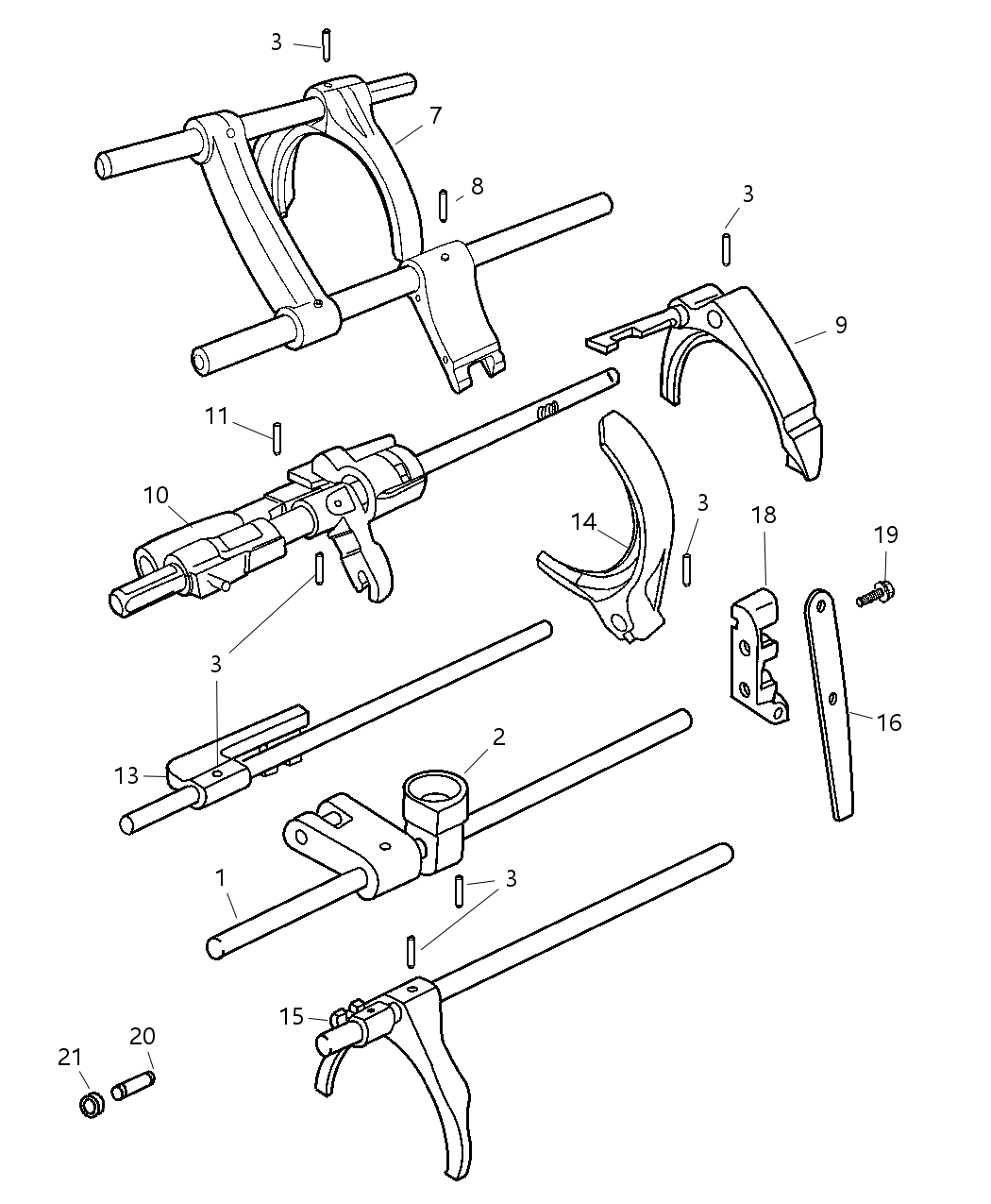 Mopar 5010085AA Pin-Shift Shaft