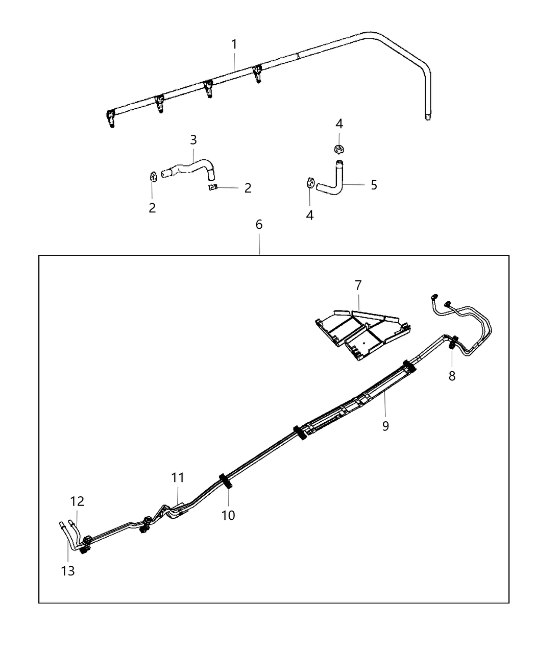 Mopar 5189346AA Tube-Fuel Supply