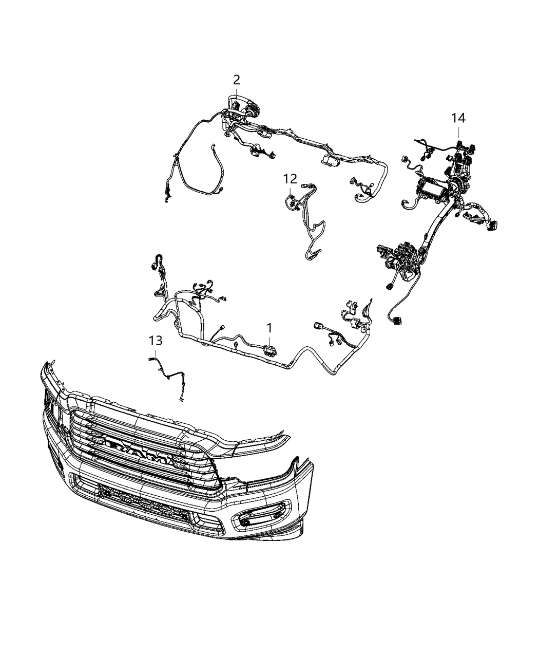 Mopar 52112323AE Front End Module