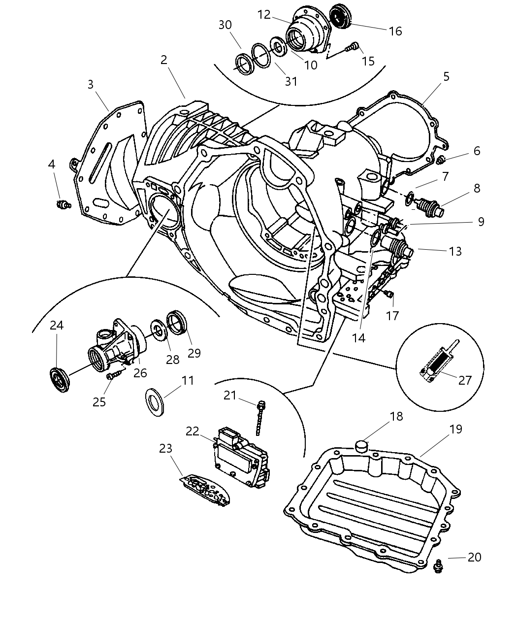 Mopar 5103047AC Seal Pkg-Transmission