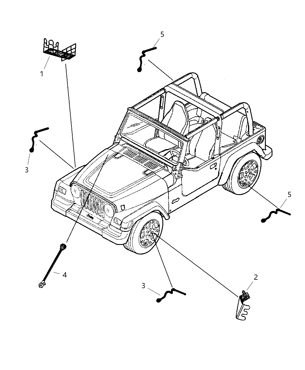 Mopar 56047123AB Bracket-Ambient Temperature Sensor